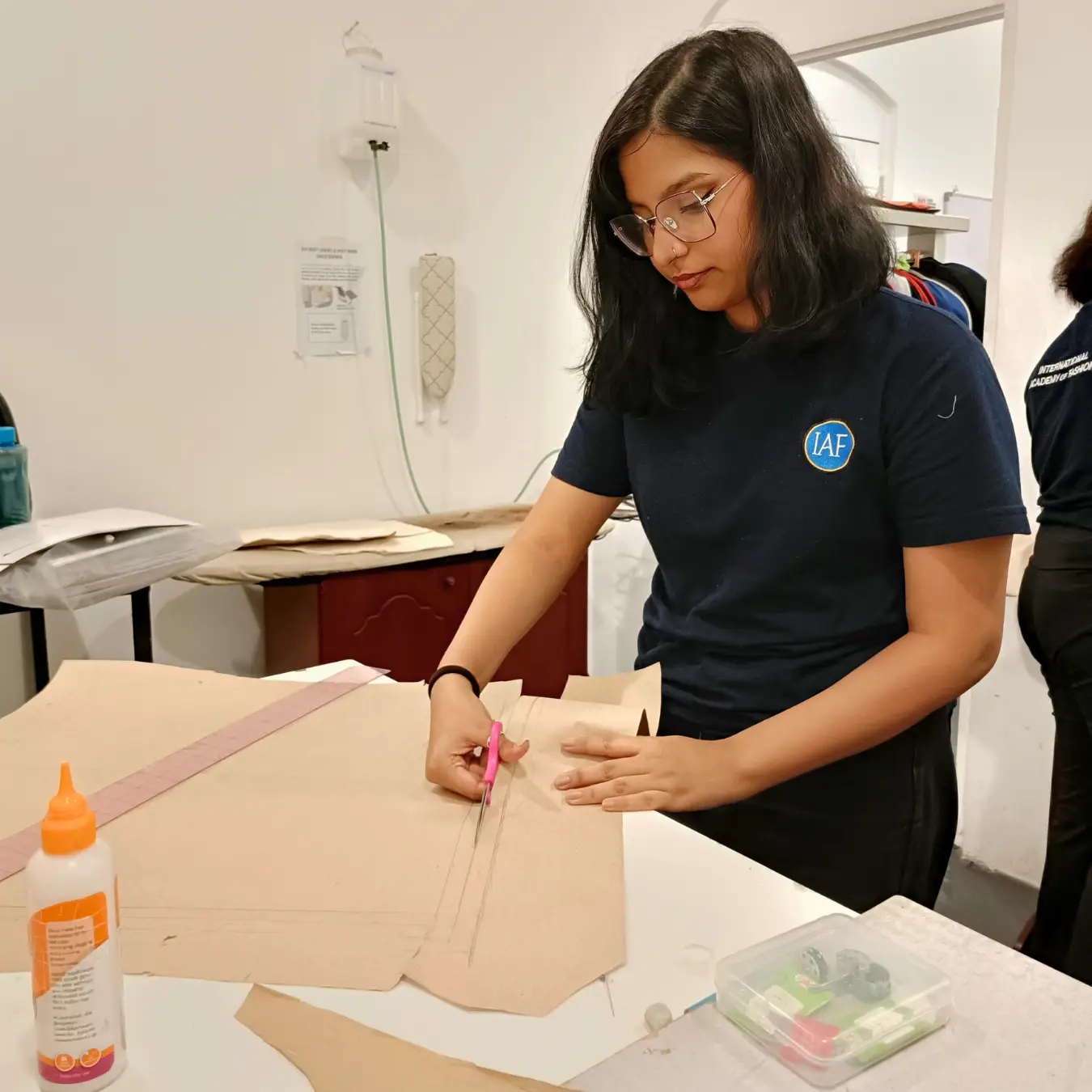 iaf student learning fashion design diploma course